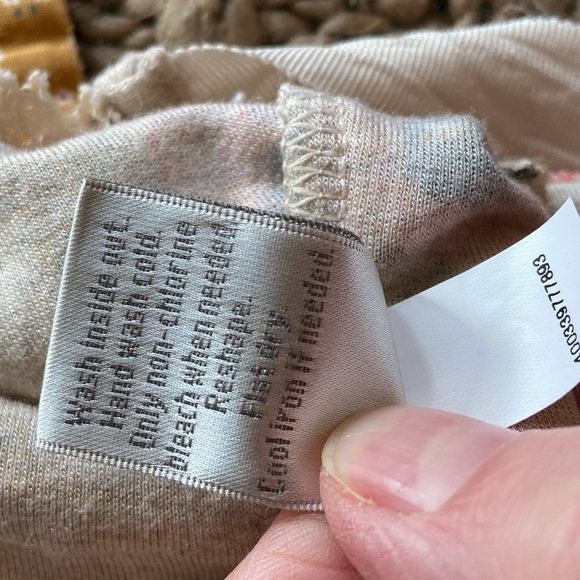 M/L flower blossom soft sweater with lace, ribbon closure. Worn interchangeably - Picture 7 of 11